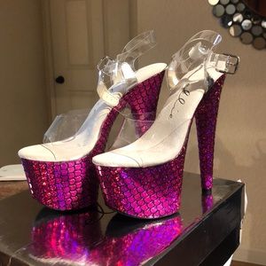 Ellie 7” stripper stiletto platform new